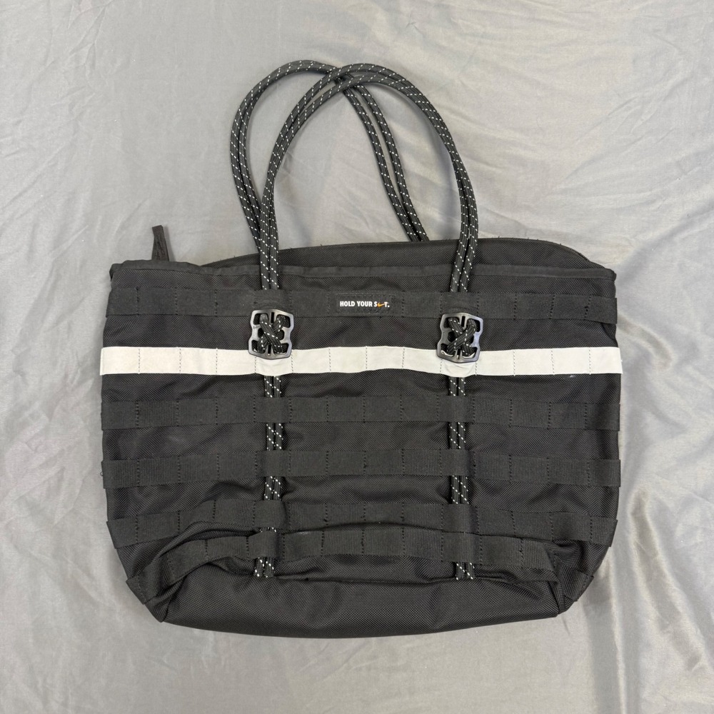 Rare Nike Air Force 1 "Hold Your Sh!t" Tote Bag Black Reflective BZ9820-011